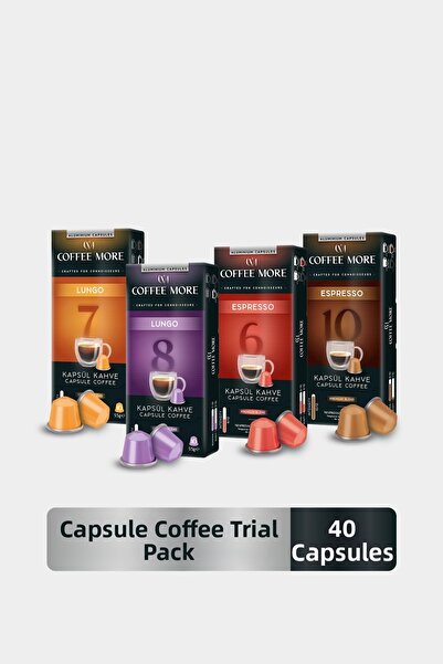 C.M Coffee More عبوة كبسولات القهوة 40 قطعة (كبسولات قهوة ألومنيوم متوافقة مع...