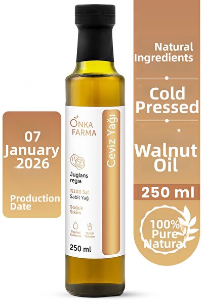 OnkaFarma Onka Farma - 250 ml 100% Natural and Pure Walnut Oil