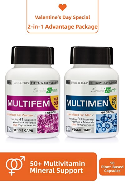 Suda Vitamin Multimen 50+ 50 capsules + multifem 50+ 50 capsules