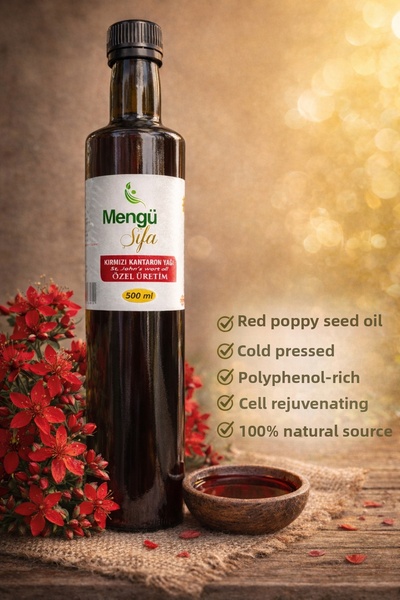 mengü şifa St. John's Wort Oil - 500 ml, with Polyphenols, Extra Red