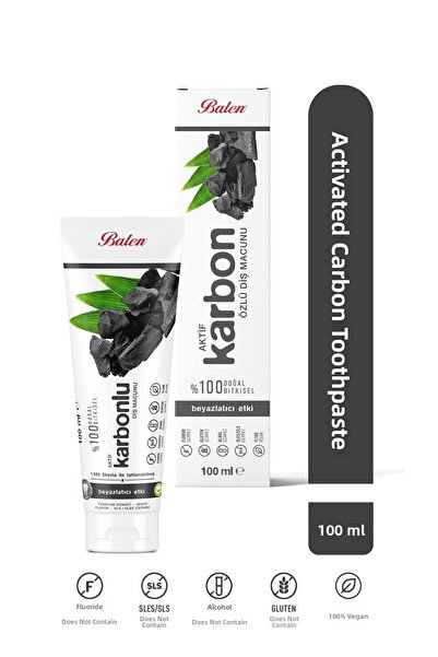 Balen معجون أسنان بخلاصة الكربون النشط الطبيعي * 100 مل