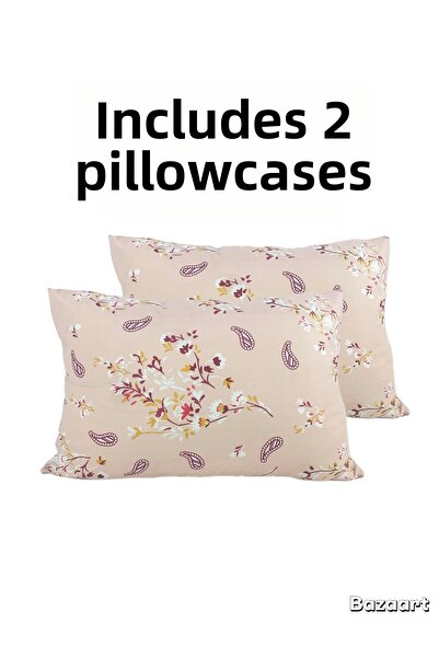 carwen home tekstil Ranfors Cotton Pillowcase Pink Ethnic Pattern