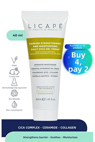 Licape كريم جل سيكا 40 مل - حاجز ترطيب مكثف وقوي