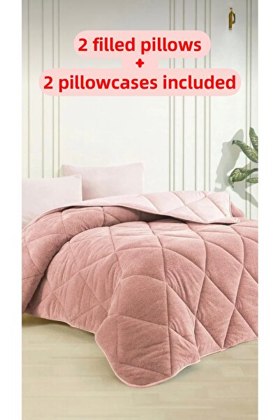 İlkim Tekstil لحاف مزدوج الجوانب مقاس 195x215 من ويلسوفت الفاخر.