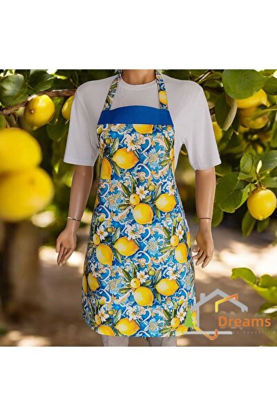 DÜŞLER EV TEKSTİLİ 3D Patterned Adjustable Duck Fabric Chef Kitchen Apron wit...