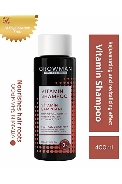 growman شامبو فيتامين 400 مل - مغذي ومقوي للعناية بالشعر