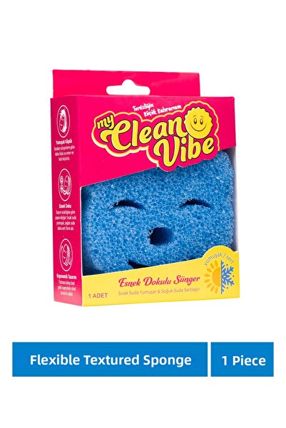 mycleanvibe إسفنجة مرنة ذات ملمس مميز