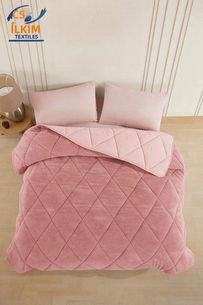 İlkim Tekstil لحاف مزدوج الجوانب مقاس 195x215 من ويلسوفت الفاخر.