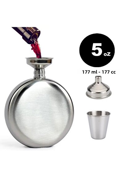 BGA Outdoor Camping Stainless Steel Pocket Flask 1 Pcs Cup and Funnel Set