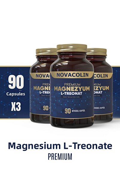 NOVACOLIN مغنيسيوم إل-تريونات العشبي 270 كبسولة (عبوة من 3)