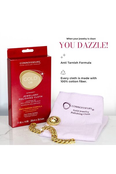 Connoisseurs Gold Cleaning and Polishing Cloth