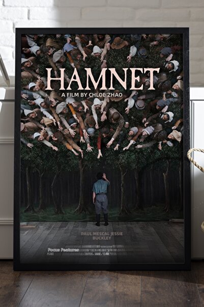 Duvarda Poster cu ramă din lemn negru Hamnet, pictură murală cu tema filmului...