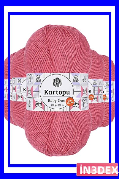 İN3DEX خيط حياكة يدوي لا يسبب تكتلًا، 5 قطع، لون وردي حلوى