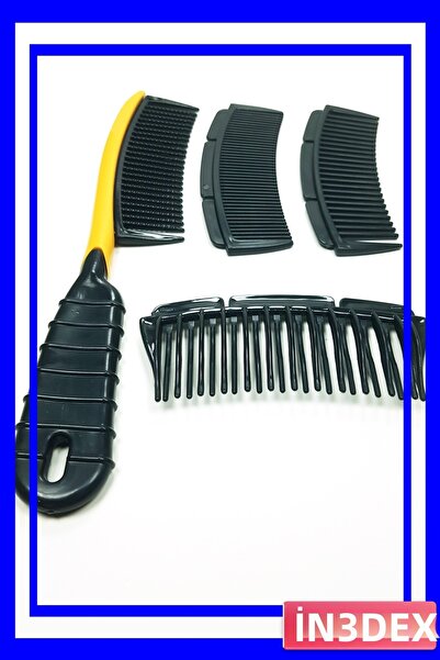 İN3DEX 4 Different Head Combs with Interchangeable Hair Combing Tools