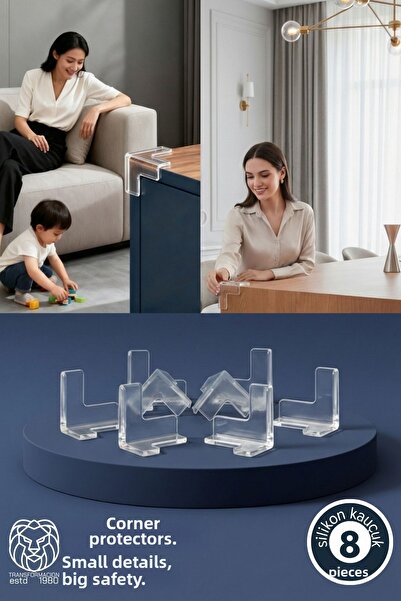 Transformacion Eva Series 8-Piece Luxury Transparent Edge Protector – Shock-A...