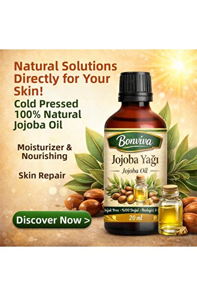 BONVİVA زيت الجوجوبا النقي 20 مل