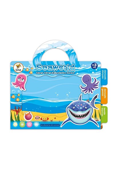 Lino كرر كول. ملصق عالم البحر