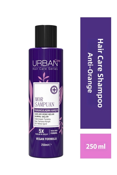 Urban Care Anti-Orange Purple Hair Care Shampoo, 250 Ml, Sulfate-Free, Vegan,...