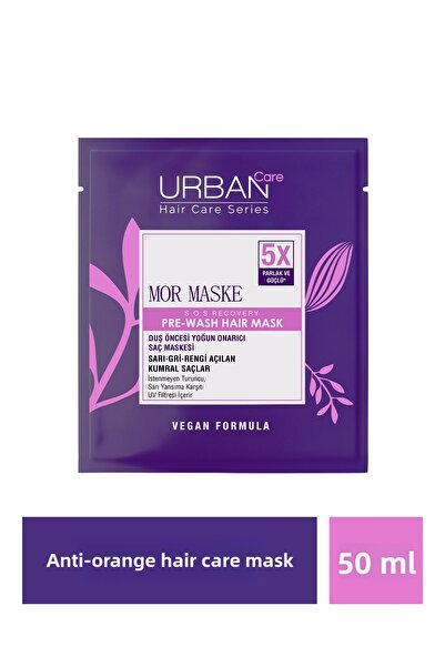 Urban Care Purple Anti-Orange Shower Pre-Shower Hair Care Mask-50Ml