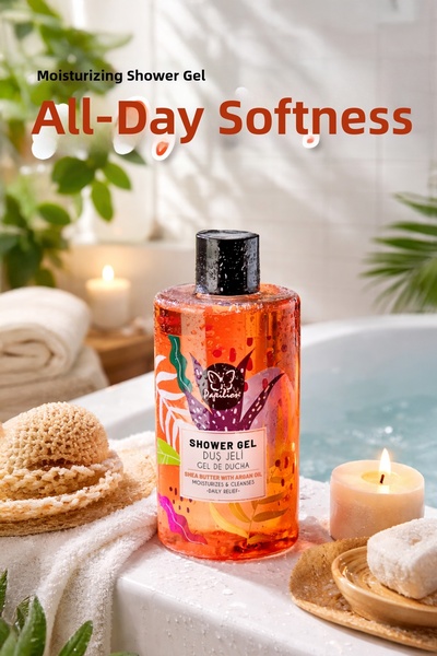 Papilion Argan & Shea Oil Shower Gel 400 ml Intensive Moisturizing Nourishing Care