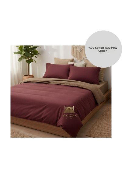 ayçiçek home طقم غطاء لحاف مزدوج 180/200، غطاء لحاف مطاطي 180/220، 4 قطع أغطي...