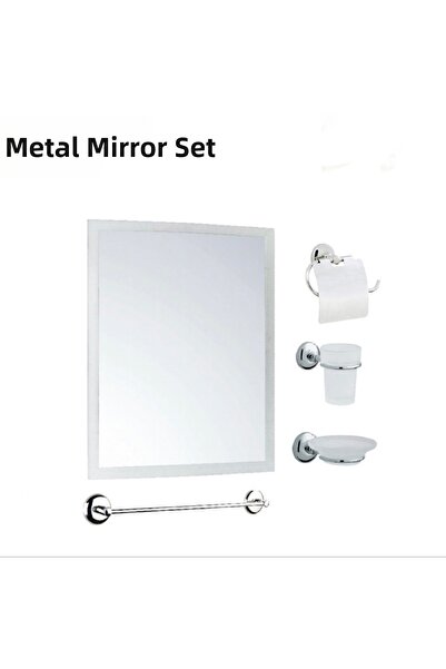 izmiryapımarket Mirror Set - Bathroom Set Metal