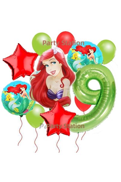 Parti Station . Princess Mermaid Princess Ariel Concept 9 Years Birthday Ball...