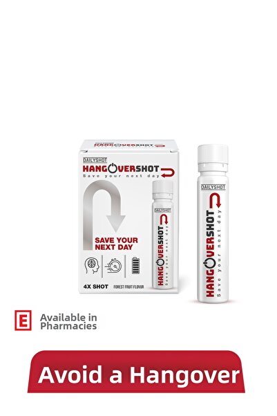 HANGOVERSHOT Hangover Shot Herbal Support, Save Your Next Day