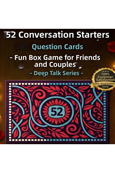 kaya ve demir 52 Pieces Conversation Starter Random Question Cards - Card Gam...