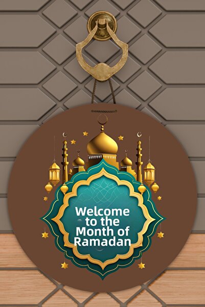 Dormot High-Quality Digital Printing, Welcome Ya City Ramadan-Themed Door Dec...