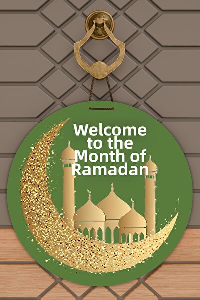 Dormot High-Quality Digital Printing, Welcome Ya City Ramadan-Themed Door Dec...
