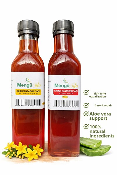 mengü şifa 250ml Yellow and Red St. John's Wort Oil - Set of 2