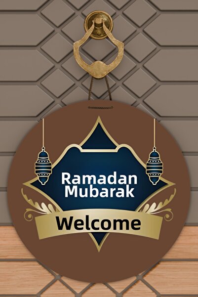 Dormot High-Quality Digital Printing, Welcome Ya City Ramadan-Themed Door Dec...
