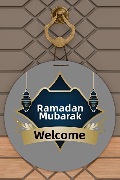 Dormot High-Quality Digital Printing, Welcome Ya City Ramadan-Themed Door Dec...