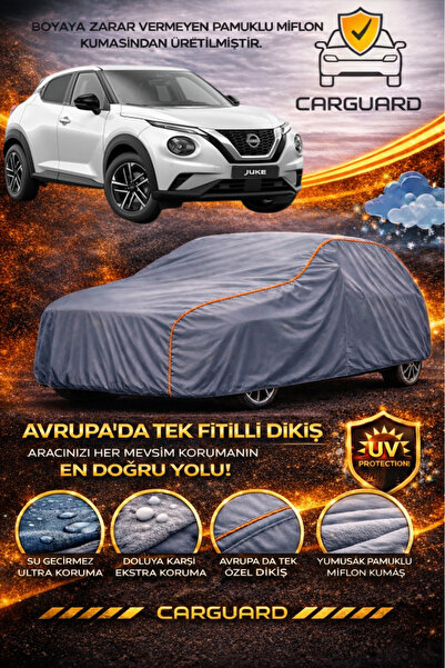 CarGuard Nissan Juke ile Uyumlu Lüks Araba Brandası Miflonlu Oto Branda Çadır...