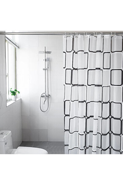 Choice W200xH200cm Waterproof Shower Curtain Mildew Proof Durable Bathroom Sc...