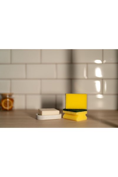 Scrubex Green Dish Sponge 5-Pack with Grooves Sb1012