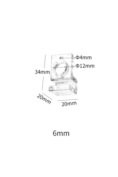 Choice 4 قطع من مشابك تثبيت أغطية أحواض السمك أكريليك، بسماكة جدار تتراوح بين...