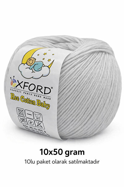 Oxford İplik 10'lu Paket Eco Cotton Baby - Ince Cotton Ip - Tığ Işi - Punch Ipi