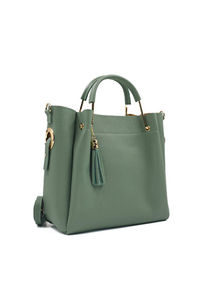 Posete Fagaras Poseta Piele Bryna - Menta, Geanta Casual din Piele Naturala, ...