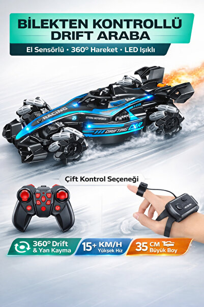 TRENDZONE Uzaktan Kumandalı El Sensörlü Led Işıklı Buhar Atan 15 km/h Yapan D...