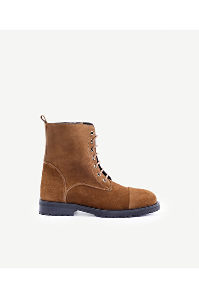 Yargıcı حذاء جلدي برباط ونعل رفيع