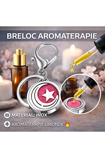 SMARTECH Breloc aromaterapie, difuzor pentru uleiuri esențiale V8