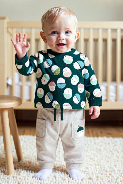 Boboli Erkek Bebek Meyve Baskılı Takım