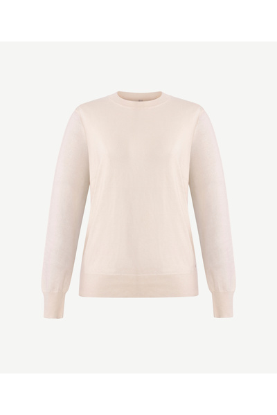 Yargıcı İpek Kaşmir Regular Bisiklet Yaka Uzun Kol Kazak