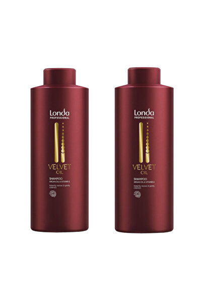Londa Professional Set 2 x Sampon Velvet Oil, cu Ulei de Argan, 1000 ml