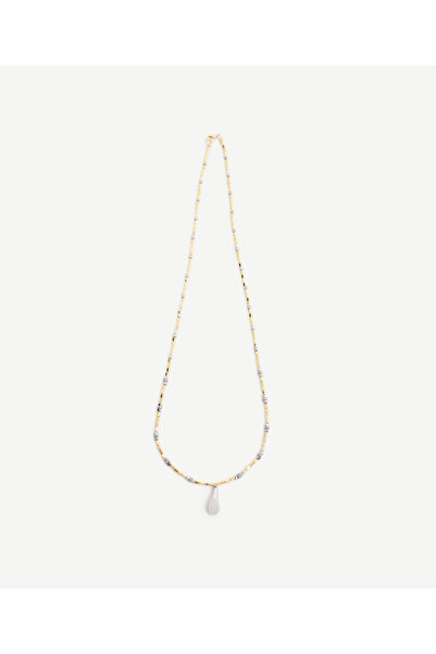 Yargıcı Hematit İçerikli Uzun Kolye