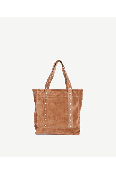 Yargıcı Trok Detaylı Süet Deri Omuz Çantası