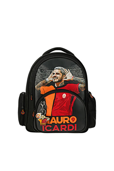 Galatasaray حقيبة ظهر مدرسية بسحاب متعددة الأقسام مرخصة بشعار GS مطبوعة من Ma...