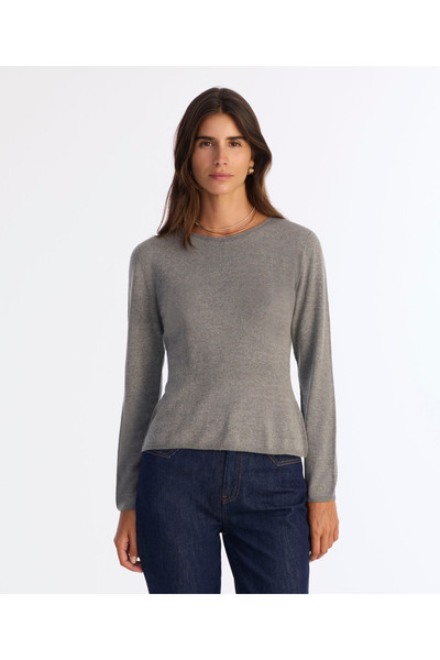 Yargıcı Regular V-Neck Long Sleeve Sweater